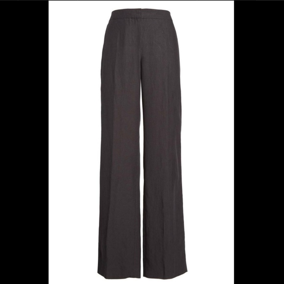 NWT $495 Max Mara Agami‎ Wide Leg Linen Pant in Black [SZ 16 ] - Picture 3 of 8